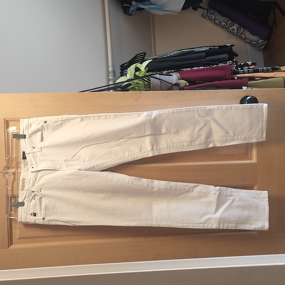 AG denim white skinny jeans